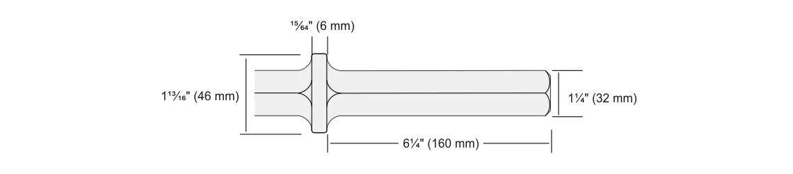 Hex - Chuck / Shank Size - 32 x 160 mm 